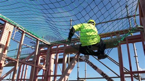 safety nets must be drop-tested at the jobsite with a|fall safety nets for construction.